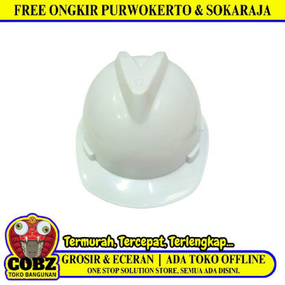 HARMIT Helm Proyek Tukang Safety Pelindung Keselamatan Kepala White