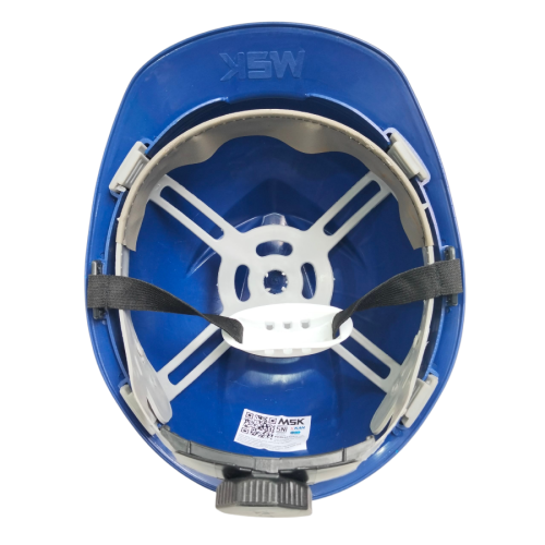 MSK Helm Proyek Tukang Safety Pelindung Keselamatan Kepala Biru