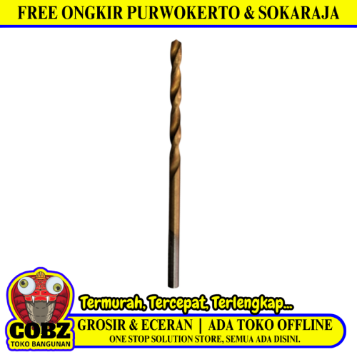 3 MM / HS Shank Twist Drill Bits Mata Bor Besi Baja Kayu PVC