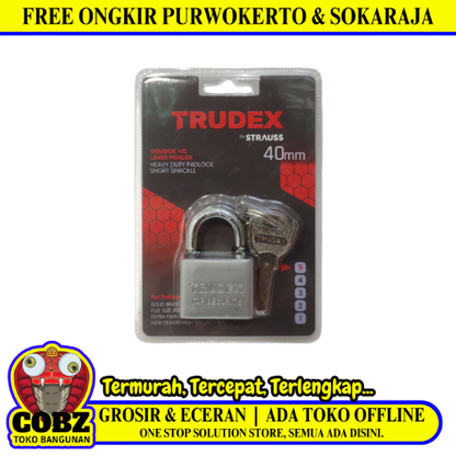 40 MM / TRUDEK  Gembok Pintu Pagar Padlock Anti Maling Leher Pendek