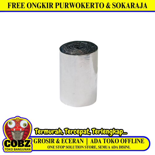 50 MM / TM Tambal Seng Lakban Aluminium Flinkote Anti Bocor - 0.5 Meter