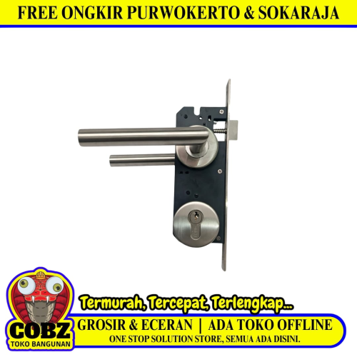 SOLID Handle Door Lock Tarikan Handle Kunci Pintu Besar Set