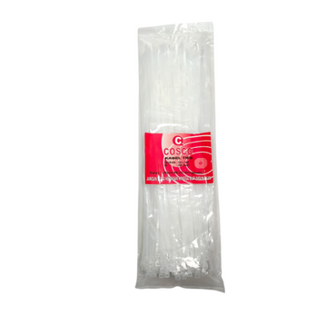 3.6 MM x 300 MM / COSCO Kabel Cable Ties Tali Ripet 30 CM Putih Pack