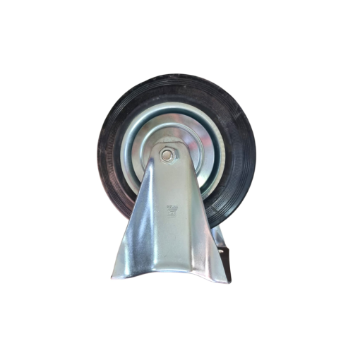 8 IN / TRIPLE-S Roda Mati Trolly Gepeng Plat 203 MM Karet Hitam