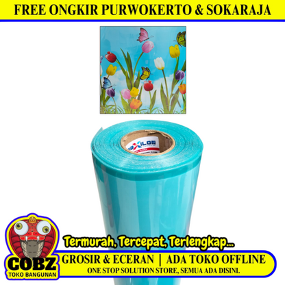 0.5 MM x 100 CM / MAXILON FLORA Fiber Pintu Pagar Teras Blue Meter