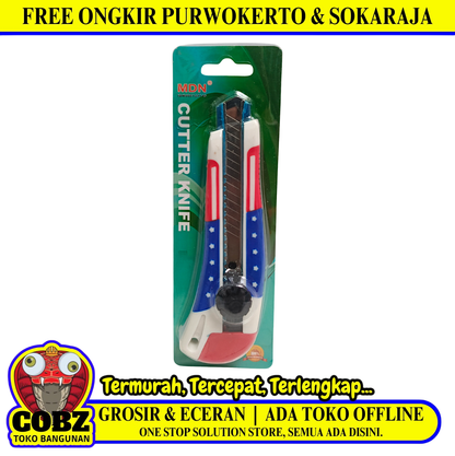 MDN Pisau Cutter Pemotong Kertas Utility Heavy Duty Blade Besar