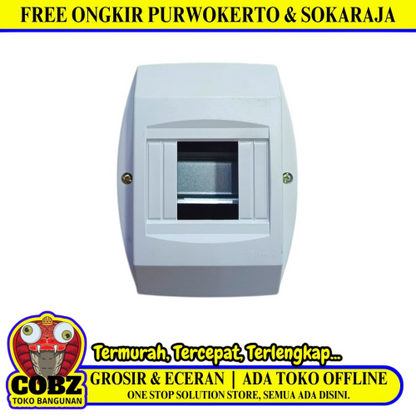 4 GRUP / BROCO 17204 Box MCB Wadah Tempat MCB Pemutus Arus Sekring Listrik