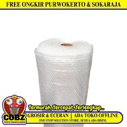 125 CM / PROTEKSI TAMBAHAN Bubble Wrap Transparan Meter