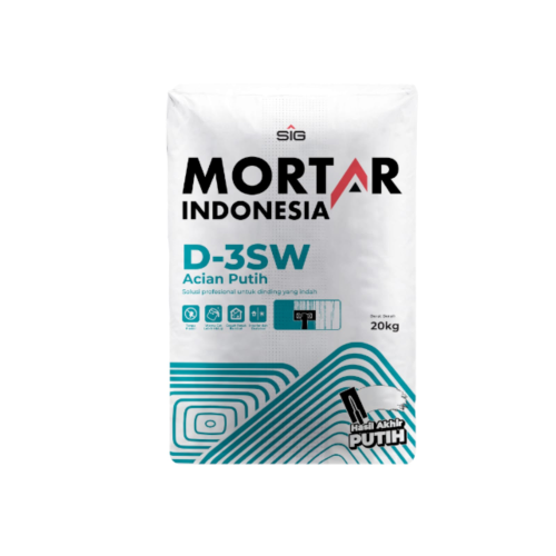 20 KG / MORTAR INDONESIA D-3SW Semen Instant Acian Plesteran & Beton Sak