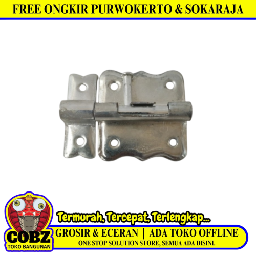 1 1/2 IN / KZK Grendel Kunci Slot Pintu Jendela Stainless