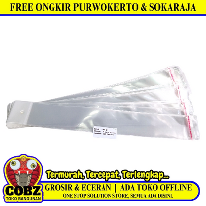 5 CM x 30 CM / TM Plastik OPP Perlize Transparan Pack