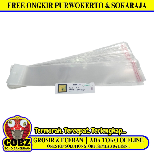 7 CM x 30 CM / TM Plastik OPP Perlize Transparan Pack