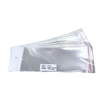 8 CM x 18 CM / TM Plastik OPP Perlize Transparan Pack