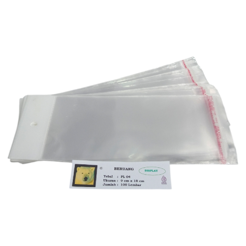 9 CM x 18 CM / TM Plastik OPP Perlize Transparan Pack