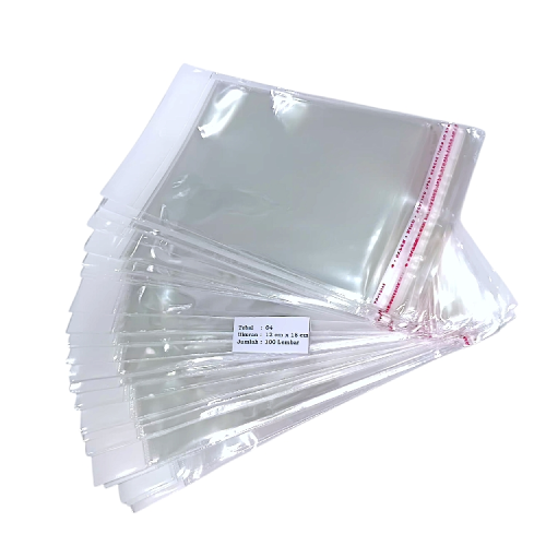 12 CM x 18 CM / TM Plastik OPP Perlize Transparan Pack