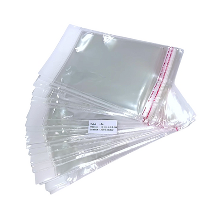 12 CM x 18 CM / TM Plastik OPP Perlize Transparan Pack