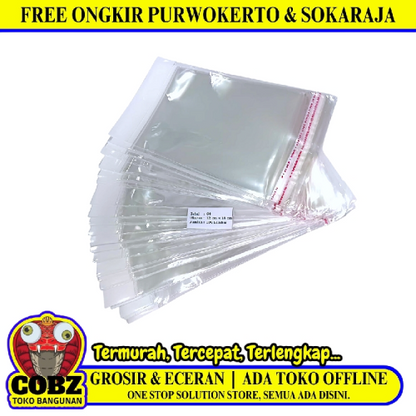 12 CM x 18 CM / TM Plastik OPP Perlize Transparan Pack