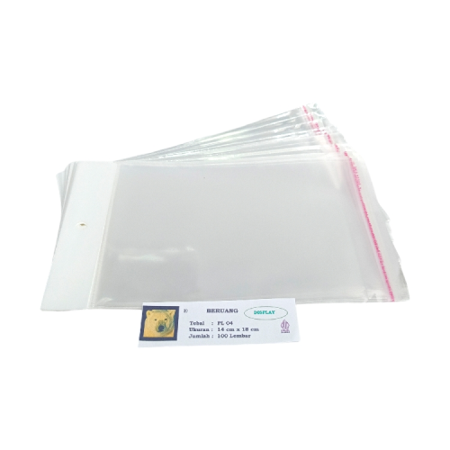 14 CM x 18 CM / TM Plastik OPP Perlize Transparan Pack