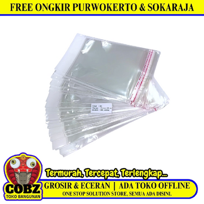 15 CM x 14 CM / TM Plastik OPP Perlize Transparan Pack