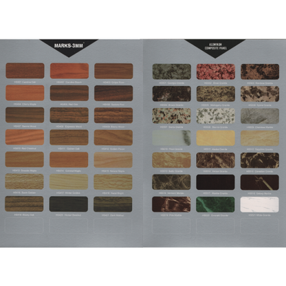 4 MM x 122 CM x 244 CM / MARKS PVDF WARNA  Aluminium Composite Panel Lembar