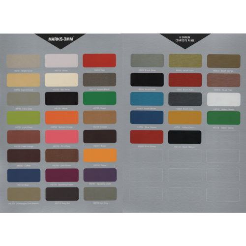 4 MM x 122 CM x 244 CM / MARKS PE WARNA Aluminium Composite Panel Lembar