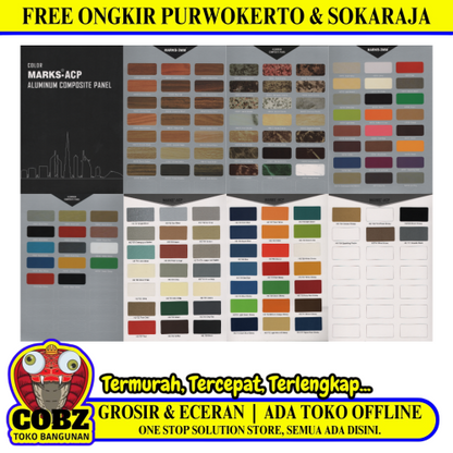 3 MM x 122 CM x 244 CM / MARKS PE GRANITE Aluminium Composite Panel Lembar
