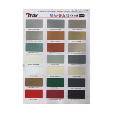 4 MM x 122 CM x 244 CM / SEVEN PVDF METALLIC Aluminium Composite Panel Lembar