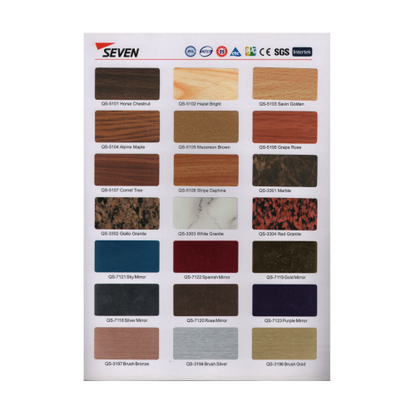4 MM x 122 CM x 244 CM / SEVEN PVDF METALLIC Aluminium Composite Panel Lembar