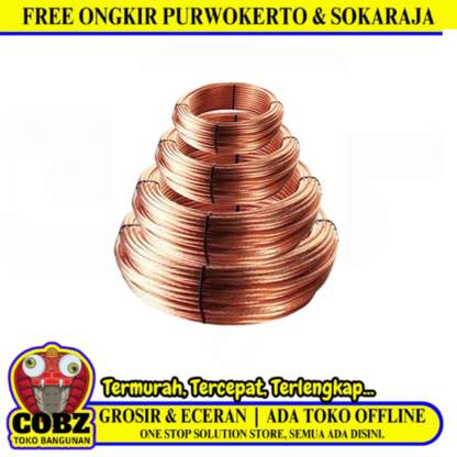 4 MM x ± 27.6 M / TM Kabel BC Grounding Anti Petir Tembaga KG