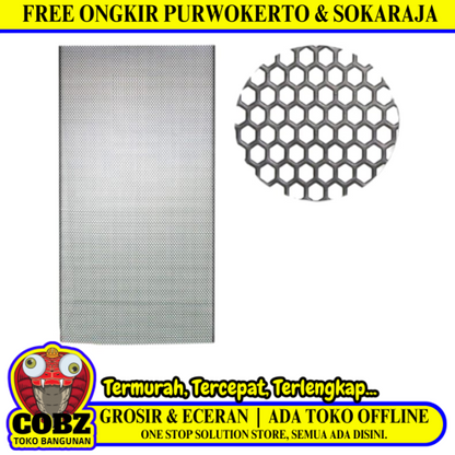 0.8 MM x 120 CM x 240 CM / TM Kawat Ram Speaker Lubang 6 MM Lembar