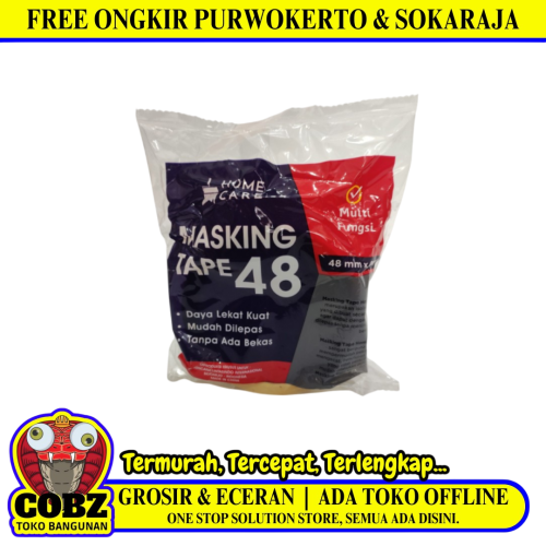 48 MM / HOME CARE Isolasi Selotip Lakban Kertas Masking Tape