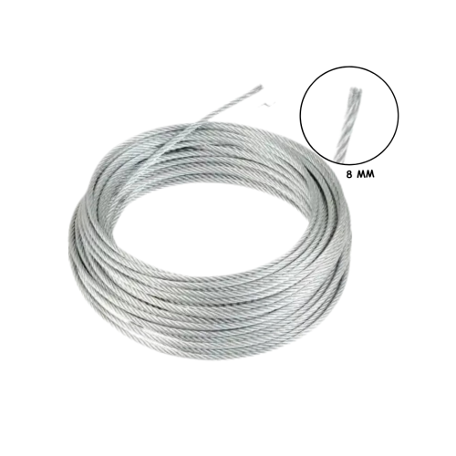 8 MM / TM Kawat Seling Baja Galvanis Meter