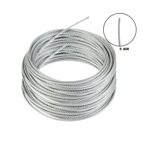 5 MM x 1000 M / TM Kawat Seling Baja Galvanis Roll