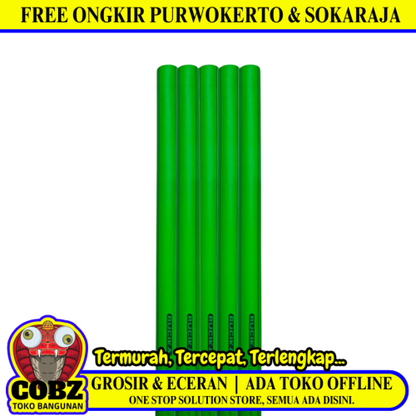 3/4 IN X 4 M / RUCIKA PN 20 Pipa PPR Air Panas 25 MM Batang