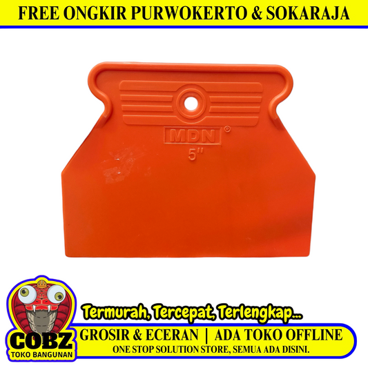 5 IN / MDN Sekrap Daun Kape Scrapper Cat Perata Acian Plastik PVC