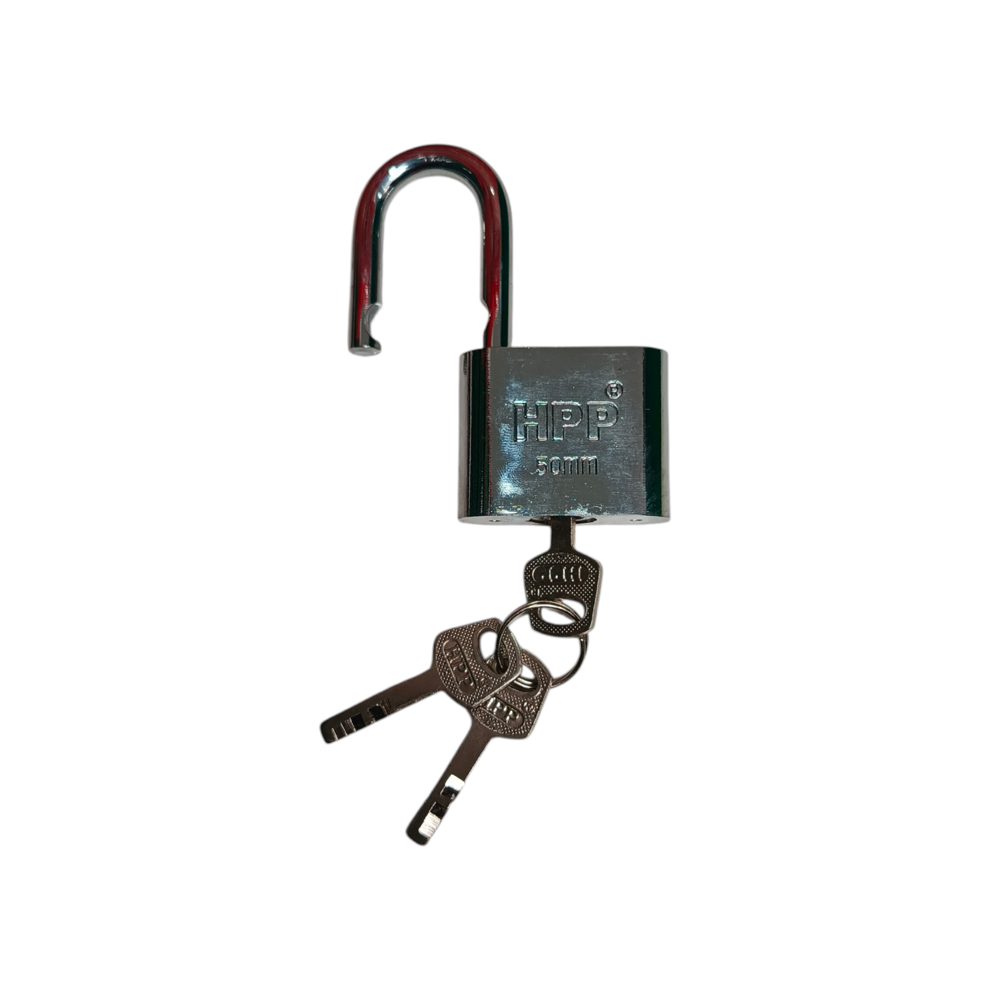50 MM / HPP Gembok Pintu Pagar Padlock Anti Maling Leher Pendek Putih