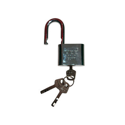 50 MM / HPP Gembok Pintu Pagar Padlock Anti Maling Leher Pendek Putih