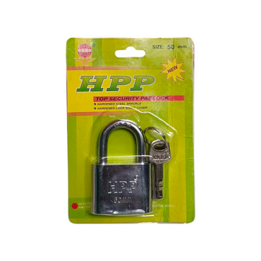 50 MM / HPP Gembok Pintu Pagar Padlock Anti Maling Leher Pendek Putih
