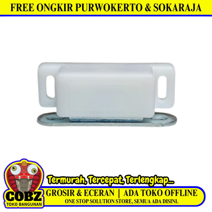 TM Magnet Pintu Lemari Door Stopper PVC Putih