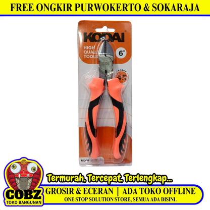6 IN / KODAI TP-01 Tang Potong Kawat Kabel Diagonal Cutting Pliers