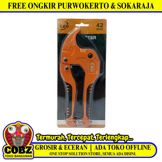 42 MM / CAB Gunting Pipa Tang Potong Pralon PVC Pipe Cutter