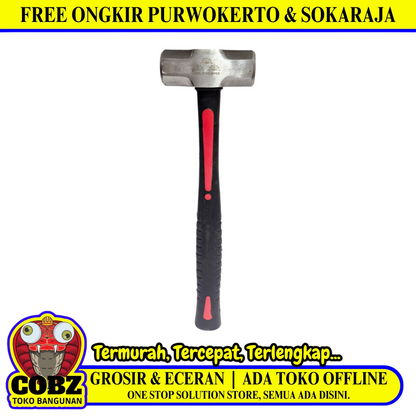 2 LB / CARL SCHLIEPER Palu Martil Bodem Batu Sledge Hammer Gagang Karet