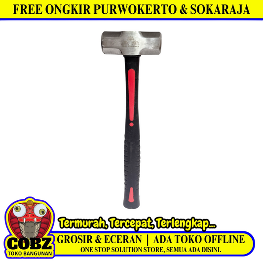 2 LB / CARL SCHLIEPER Palu Martil Bodem Batu Sledge Hammer Gagang Karet