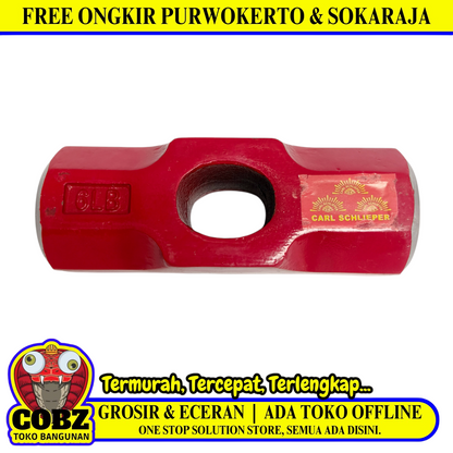 6 LB / CARL SCHLIEPER Mata Palu Martil Bodem Batu Sledge Hammer