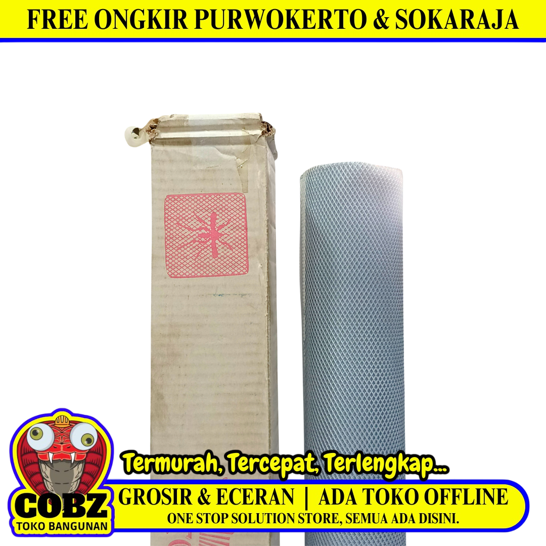 2.5 MM x 5 MM x 100 CM x 10 M / STC Strimin Nyamuk Parabola Baja White Roll