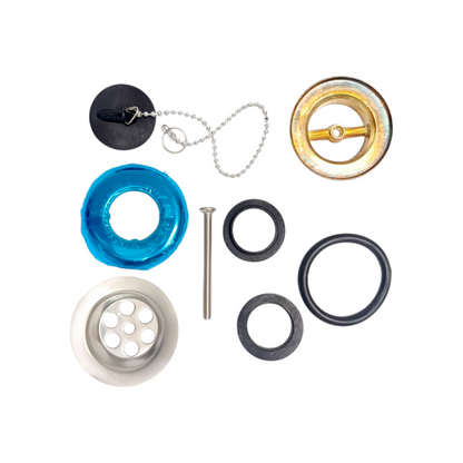 1 1/4 IN / ERNESTO Sifon Botol Saringan Pipa Wastafel Stainless Set