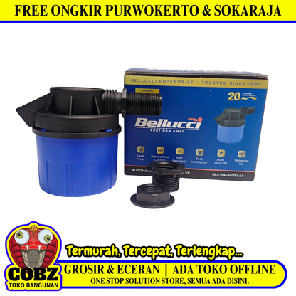 3/4 IN / BELLUCCI Pelampung Otomatis Torrent Water Level Control Stop Kran Set