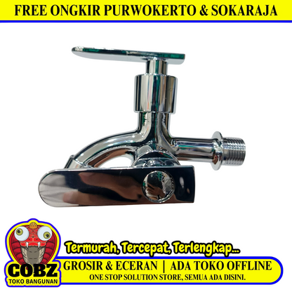 1/2 IN / ORACLE 556-H3 Kran Air Cabang Double Shower Mesin Cuci Stainless