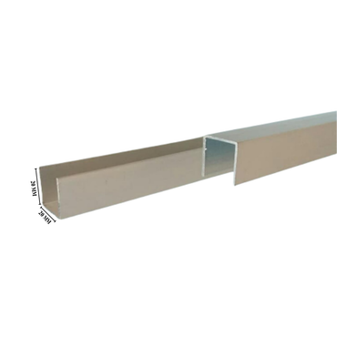 20 MM / TM List Profil U Sambungan Polykarbonat Aluminium Batang