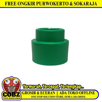 1 IN x 3/4 IN / RUCIKA Reducer Pipa PPR Air Panas Dingin 32 MM Ke 25 MM PVC